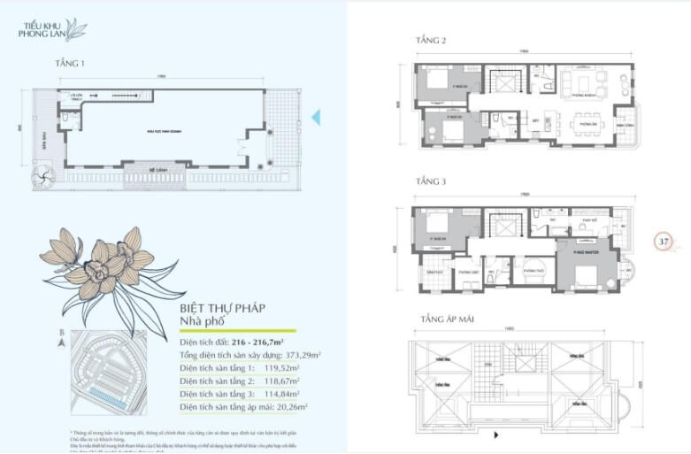 shophouse Vinhomes Riverside The Harmony Tiểu khu Phong Lan