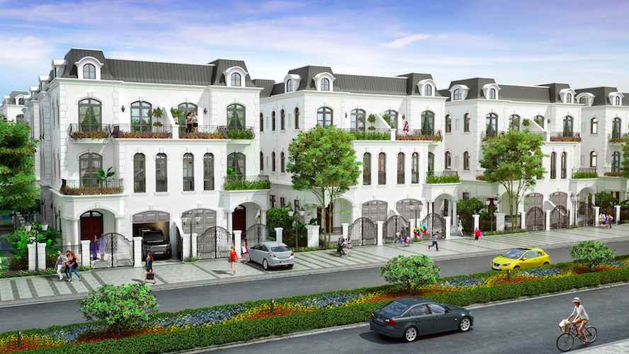 Biệt thự tứ lập Nguyệt Quế Vinhomes Riverside The Harmony đẳng cấp