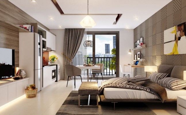 Căn hộ một phòng ngủ tại Vinhomes Giảng Võ