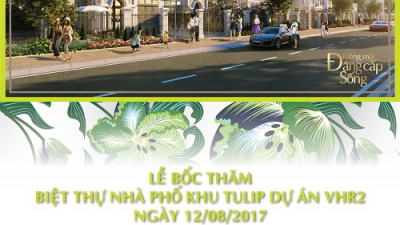 Hot! Ngày 12/8 mở bán 08 căn shophouse Tulip ven hồ duy nhất.