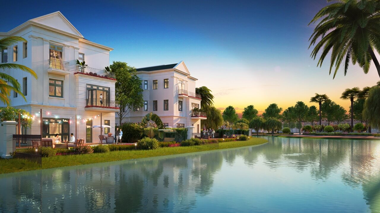 Kiến trúc Hy Lạp xanh tại Vinhomes Riverside giai đoạn 2