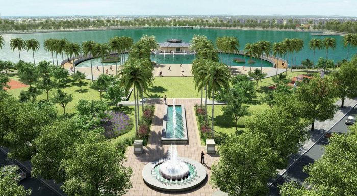 Kiến trúc Hy Lạp xanh tại Vinhomes Riverside giai đoạn 2