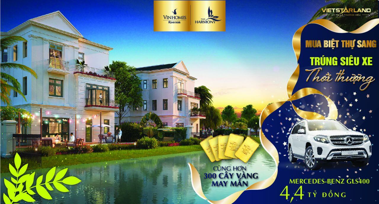 Mua đơn lập Vinhomes Riverside giai đoạn 2 nhận quà hấp dẫn