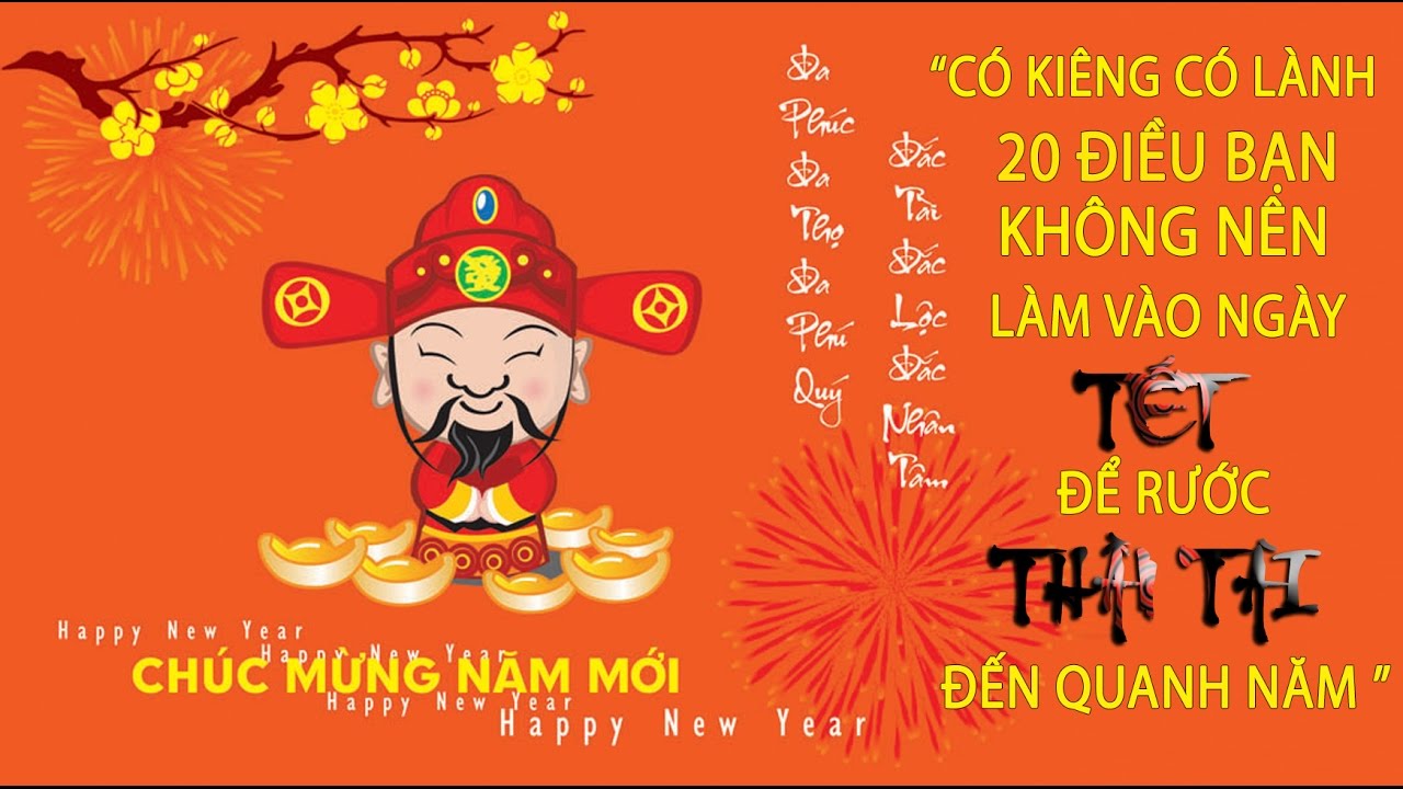 NHỮNG ĐIỀU KIÊNG KỴ NGÀY MÙNG 1 TẾT MẬU TUẤT 2018