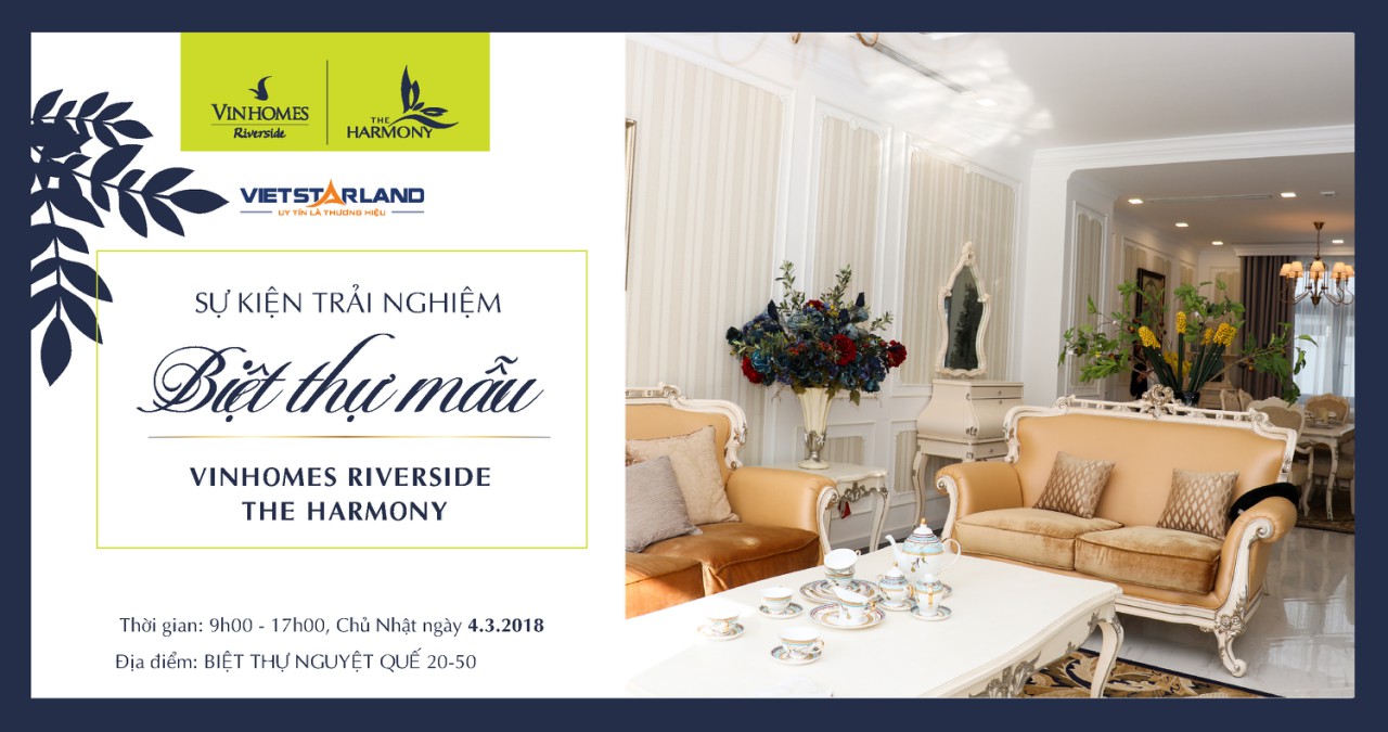 MỜI THAM QUAN BIỆT THỰ MẪU TỨ LẬP VINHOMES RIVERSIDE GIAI ĐOẠN 2